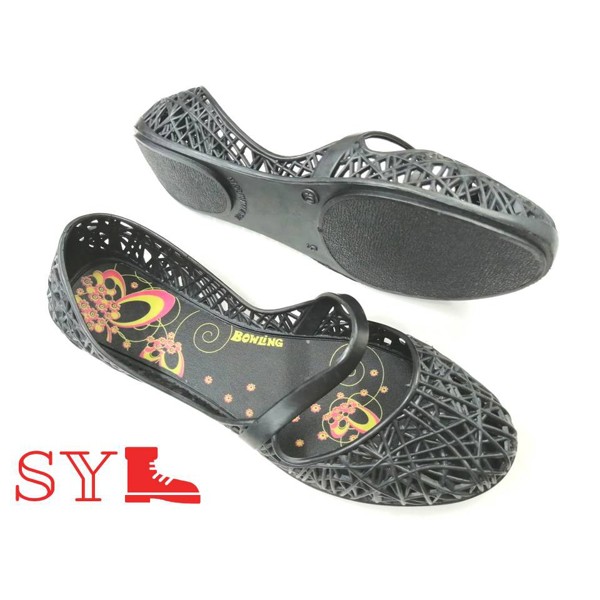 Sy Shoes B 8801 Bowling Quality Rubber Women Jelly Shoes Kasut Sarung