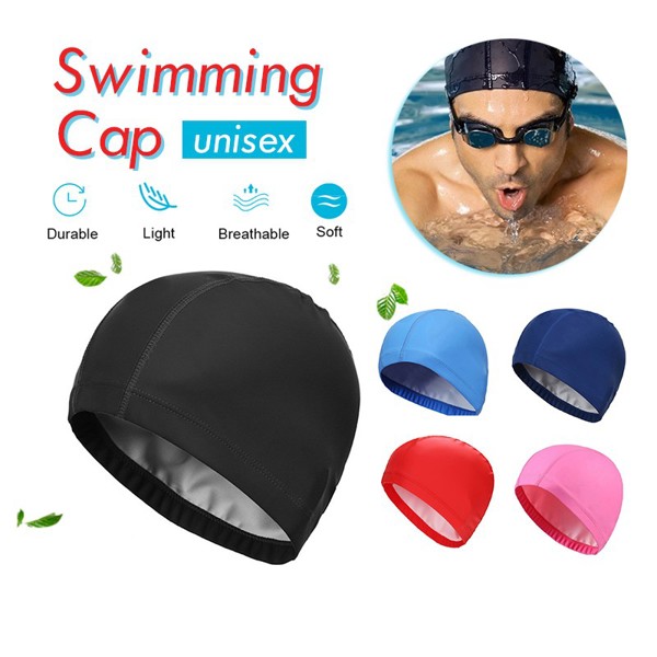 kids Swimming Caps swim cap Waterproof Swim Pool hat Ear Protect Large ...