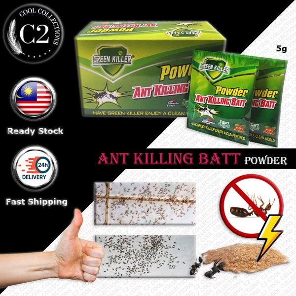 【c2】10pcs Powder Ant Cockroach Bait Berkesan Ubat Semut Ubat Lipas Ant