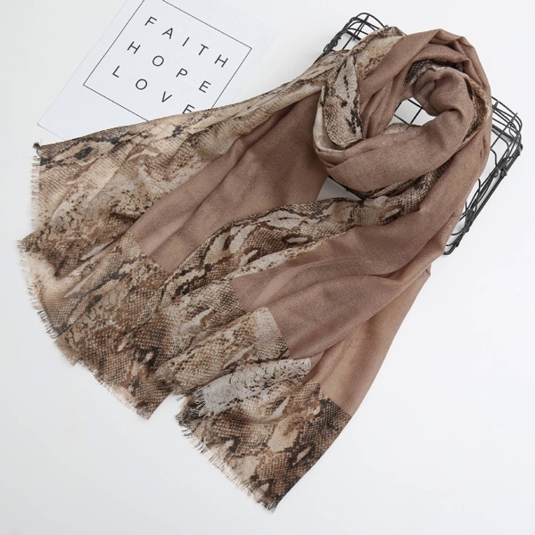 Printed Snake Cottton Shawl Fashion Warm Scarf Long Wide Musilm Women Hijab